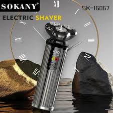 Sokany SK-16067 Electric Shaver Hair 1200ma 3-Head Smart Flex