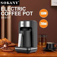 Sokany SK-0137 Coffee Machine – 250ml, 550W, Compact & Efficient