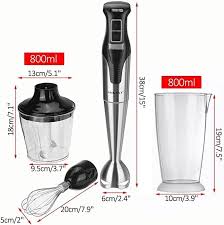 sokany SK-758- 4N -1 Stainless Steel Hand Blender Set – 1000W
