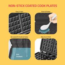 Sokany Waffle Maker SK-137 – 800W, Non-Stick Plates