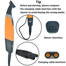 Kemei KM-1910 Men's Hair Clipper, Waterproof and Rechargeable