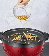 Sokany-SK-905 850W 3.6L Popcorn Maker, Non-Stick Coated Large Capacity Popcorn Maker for Family and Friends Gatherings
