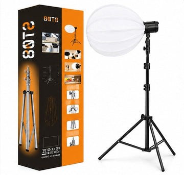 Octagonal Softbox Lighting Kit with Adjustable Tripod Stand 210cm | سوفت بوكس إضاءة احترافي مع حامل قابل للتعديل 210 سم