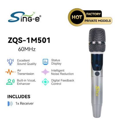 SinG-e Wireless Microphone (Model ZQS-1M501)