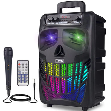Hurrylee HR-992A, a portable speaker featuring an 8-inch horn size, a 1200mAh battery capacity, and 10W of rated power.