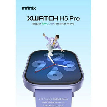 Infinix XW5P (H5 Pro) Smart Watch – ساعة ذكية بتصميم عصري ومتابعة النشاط