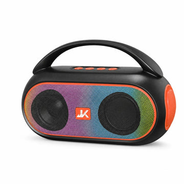 wireless Bluetooth speaker, model T304 from TOP, featuring an 8W output and colorful RGB ring lighting around dual drivers.