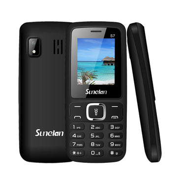 Sunelan S7 Dual SIM Mobile Phone, 2G - Black