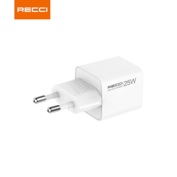شاحن Recci RC106E بقوة 25 واط GaN مع كابل تايب سي إلى تايب سي