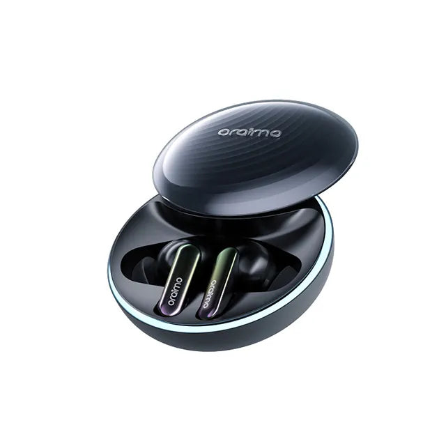 سماعات إيربودز Oraimo Spacebuds بخاصية إلغاء الضوضاء النشط ANC بقوة 50 ديسيبل مع موجه صوتي مخصص