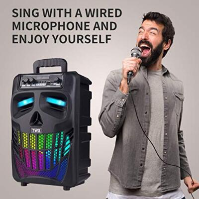 Hurrylee HR-992A, a portable speaker featuring an 8-inch horn size, a 1200mAh battery capacity, and 10W of rated power.
